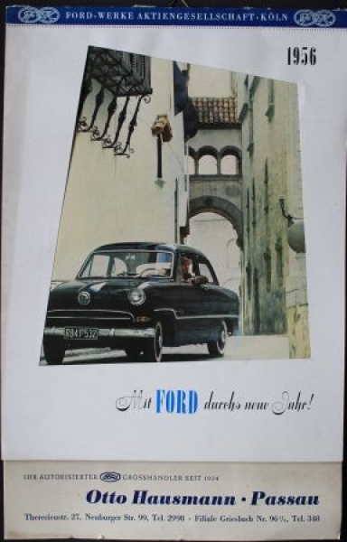 Ford "Mit Ford durchs neue Jahr" Yearcalendar 1956 (2175)
